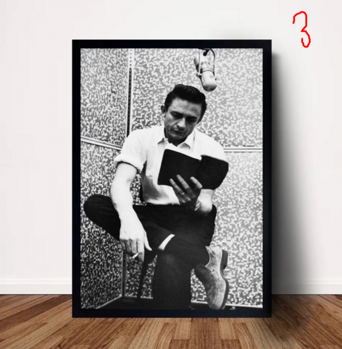 Johnny Cash Music Poster For Home Decor Gift Wall Art 3
