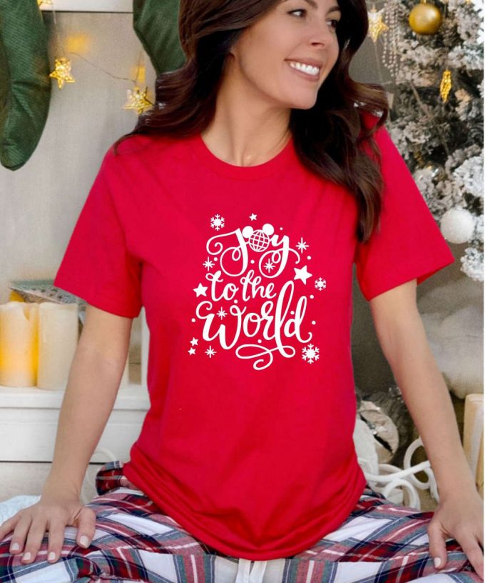 Joy To The World Tshirt, Fun Christmas T-Shirt, Cute Christmas Shirt, Unisex Family Christmas Tee, Christmas Gift For Her, Womens Xmas Shirt 2