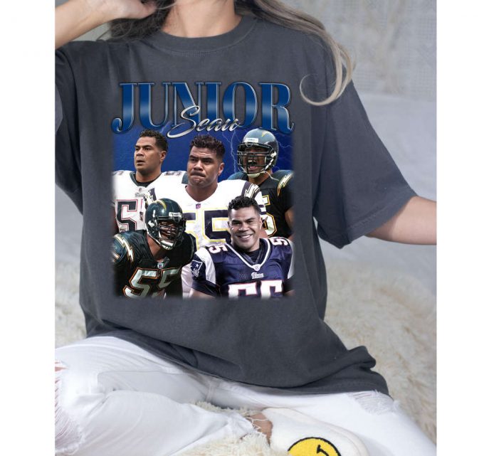 Junior Seau T-Shirt, Junior Seau Shirt, Junior Seau Unisex, Unisex T-Shirt, Hip Hop Graphic, Trendy T-Shirt, Retro T-Shirt 3