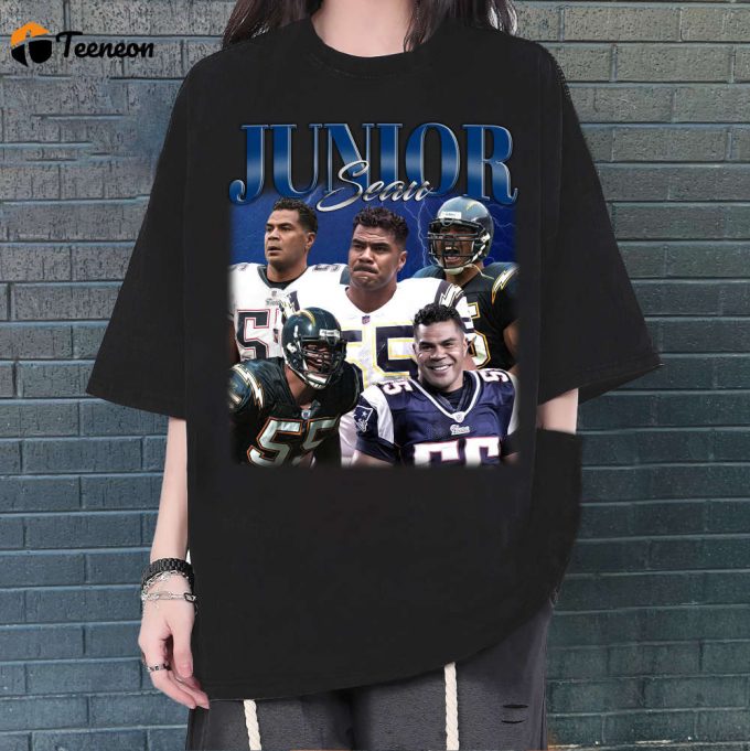 Junior Seau T-Shirt, Junior Seau Shirt, Junior Seau Unisex, Unisex T-Shirt, Hip Hop Graphic, Trendy T-Shirt, Retro T-Shirt 1