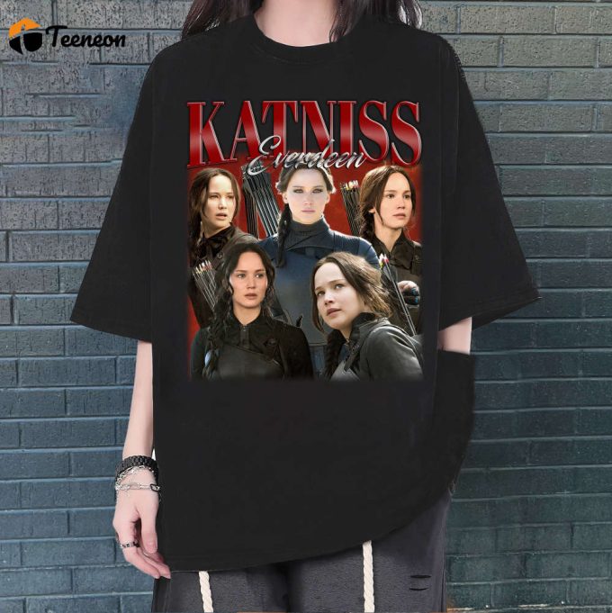 Katniss Everdeen T-Shirt, Katniss Everdeen Shirt, Katniss Everdeen Unisex, Unisex T-Shirt, Hip Hop Graphic, Trendy T-Shirt, Retro T-Shirt 1