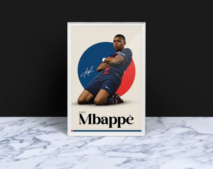 Kylian Mbappé Poster: Paris Saint Germain Soccer Gifts &Amp; Wall Art 2