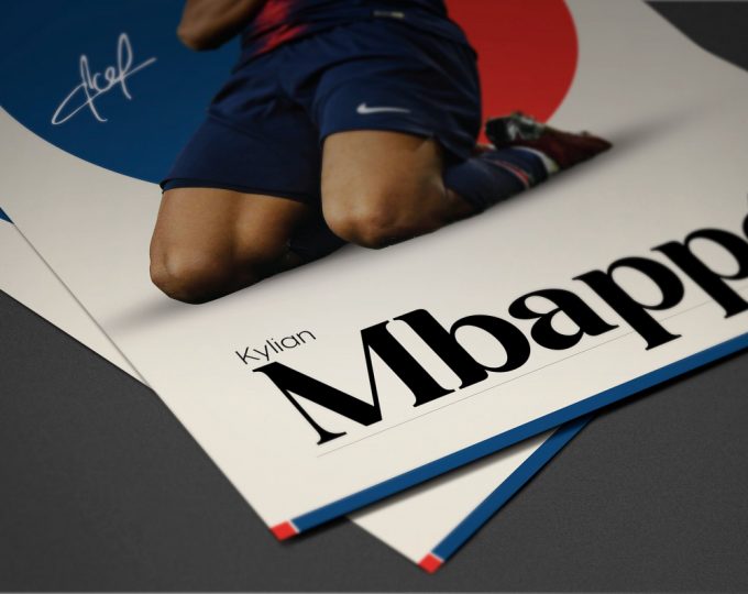 Kylian Mbappé Poster: Paris Saint Germain Soccer Gifts &Amp; Wall Art 4