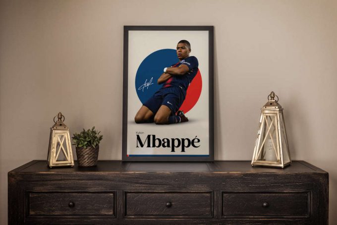 Kylian Mbappé Poster: Paris Saint Germain Soccer Gifts &Amp; Wall Art 6