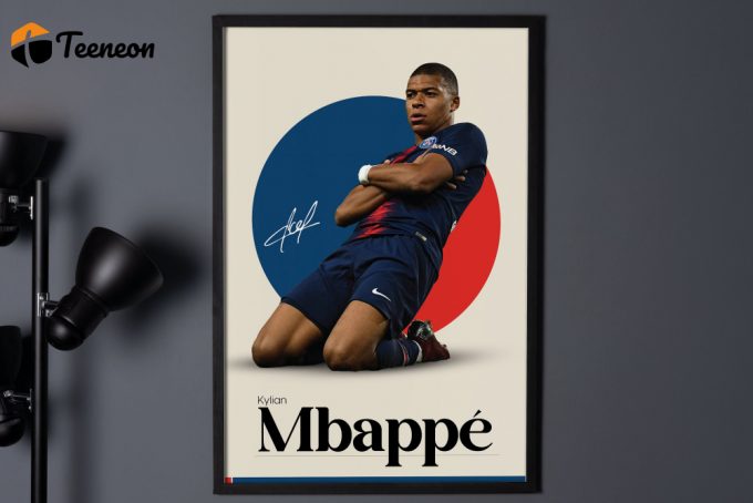 Kylian Mbappé Poster: Paris Saint Germain Soccer Gifts &Amp;Amp; Wall Art 1