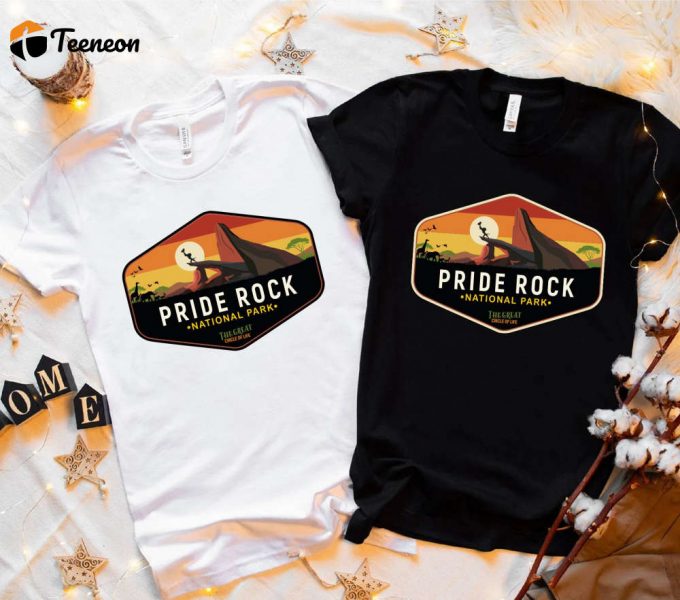 Disney Lion King T-Shirt: Unisex Pride Rock National Park Simba Shirt - Animal Kingdom Gift 1