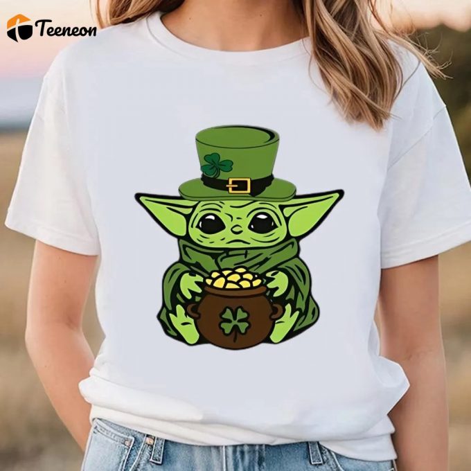 Lucky Baby Yoda Star Wars St Patrick S Day Tee: Funny &Amp;Amp; Festive! 1