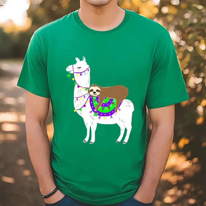 Lucky Llama &Amp; Sloth Patrick S Day Tee: Fun &Amp; Festive Shirts For St Paddy S Celebrations 2