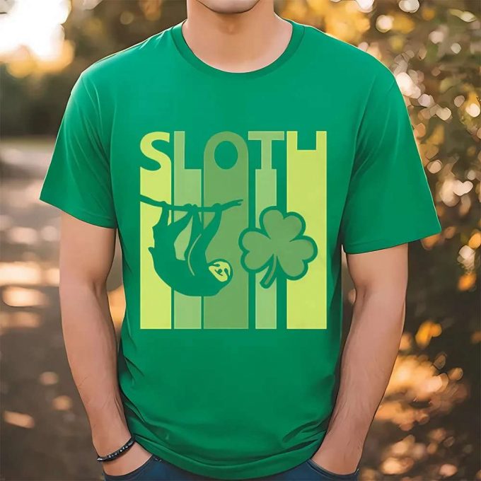 Lucky Sloth Vintage T-Shirt: St Patrick S Day Irish Charm 2
