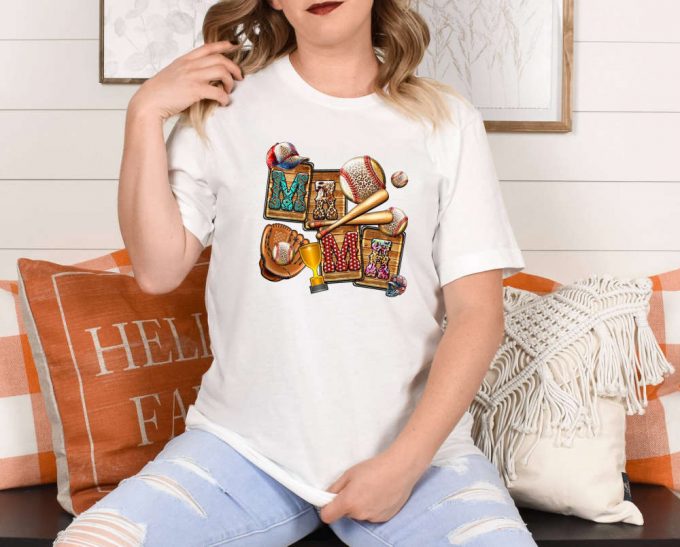 Mama Baseball T-Shirt: The Perfect Mothers Day &Amp; Birthday Gift For Baseball Moms! Cute Stylish &Amp; Ideal For Baseball Season 3