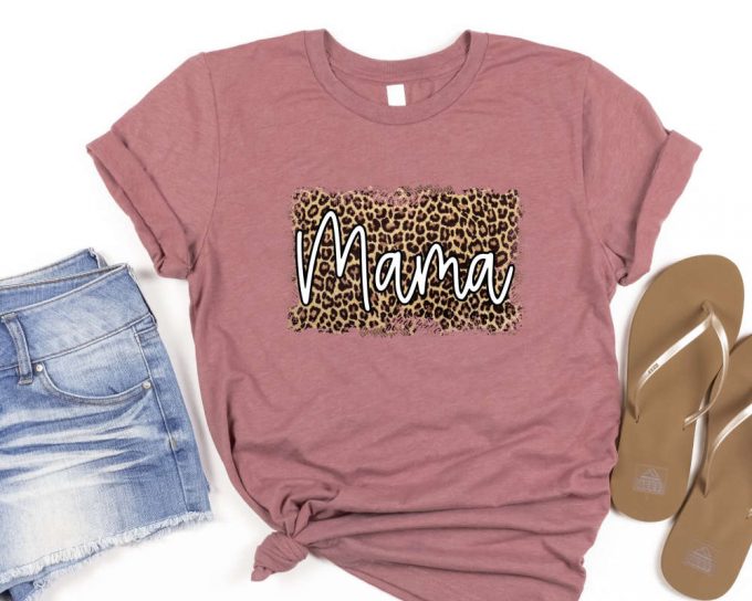 Mama Leopard Retro Shirt: Matching Mommy And Me Shirts Perfect Mothers Day Gift 2