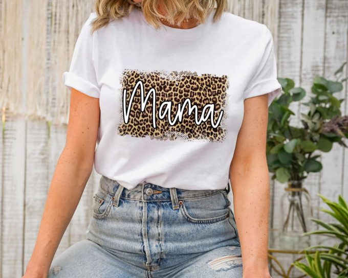 Mama Leopard Retro Shirt: Matching Mommy And Me Shirts Perfect Mothers Day Gift 3