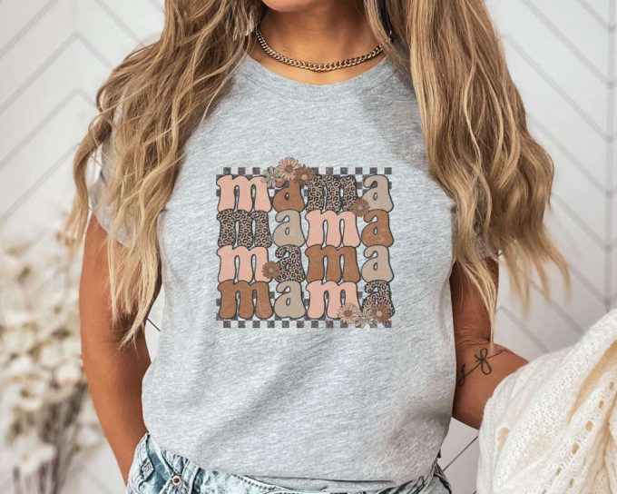 Stylish Mama Leopard &Amp; Retro T-Shirts: Perfect Mothers Day Gift 3