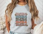 Mama Leopard Shirts, Mama Retro T-Shirt, Mommy Floral Shirts, Retro Mama Shirt, Mothers Day Gift, Mothers Day Shirt, Mama Gift Shirt