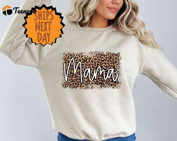 Mama Leopard Sweatshirts - Retro Mama Sweater For Mother S Day Gift 1