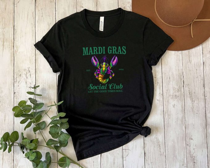 Mardi Gras Party Shirt: Funny Nola Tee With Beads Carnival And Festival Vibes! Women S Fat Tuesday &Amp; Fleur De Lis Carnival Shirt 2