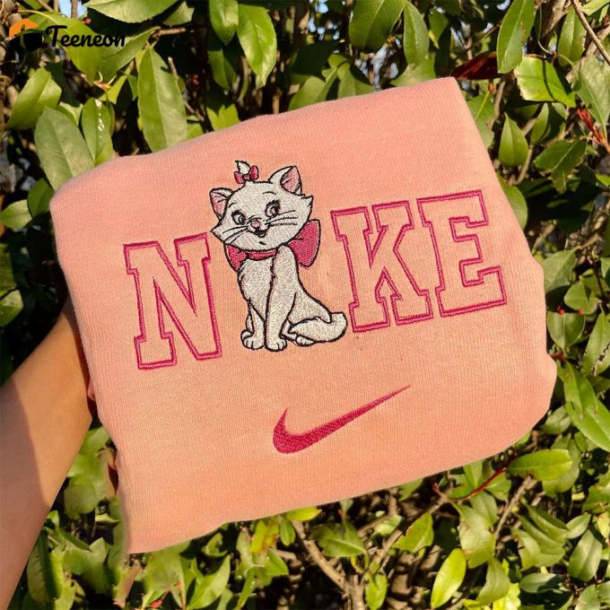 Marie The Aristocats Nike Embroidered Shirt 1