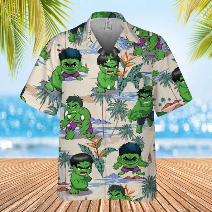 Marvel Hulk Hawaiian Shirt, Captain America Hawaiian Shirt, Avengers Hawaiian Shirt, Beach Holiday Hawaii Shirt, Summer Vacation Aloha Shirt 2