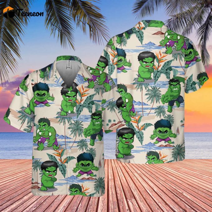Marvel Hulk Hawaiian Shirt, Captain America Hawaiian Shirt, Avengers Hawaiian Shirt, Beach Holiday Hawaii Shirt, Summer Vacation Aloha Shirt 1