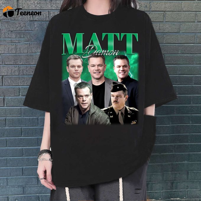 Matt Damon Vintage Shirt, Matt Damon Shirt, Retro Shirt, Vintage 90S Unisex T-Shirt, Movie Shirt, Classic Movie Shirt 1