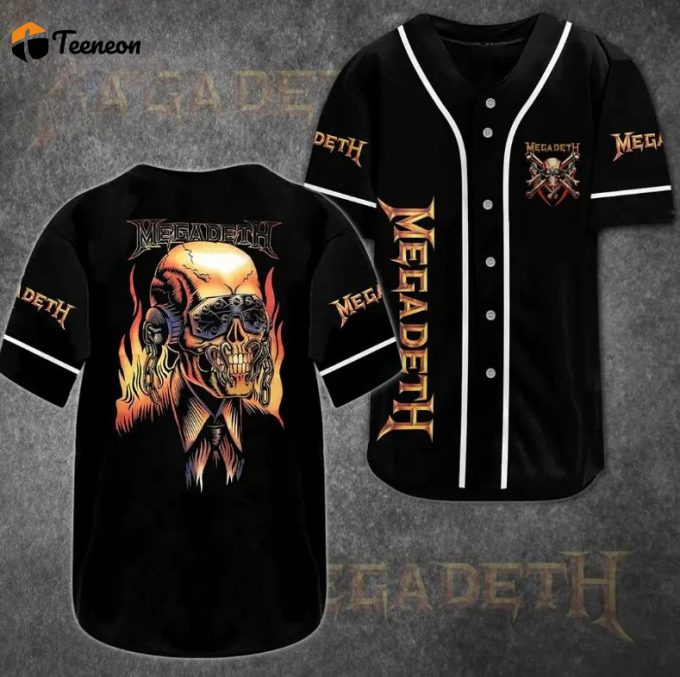 Megadeth Baseball Jersey Gift For Men And Women 1