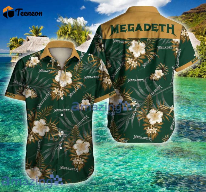Megadeth Hawaii Shirt, Best Gift For Men And Women 1