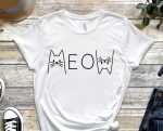 Meow Shirt, Kitty Shirt, Cute Cat Shirt, Upside down Shirt, Graphics Tee, Cat Design, kitty Shirt, Cool Cat Shirt, Gift For Cat Lover