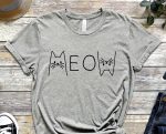 Meow Shirt, Kitty Shirt, Cute Cat Shirt, Upside down Shirt, Graphics Tee, Cat Design, kitty Shirt, Cool Cat Shirt, Gift For Cat Lover