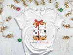 Meowy Christmas T-Shirt, Christmas Cat Shirt, Cat Present For Christmas, Merry Christmas Tees, Funny Christmas Gift For Cat Lover, Cute Cats