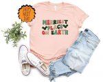 Merriest Place On Earth Shirt, Family Gift Shirt, Happiest Place Shirt, Mouse Ears Shirt,  Family Vacation Trip Shirt ,Merriest Gift Shirt