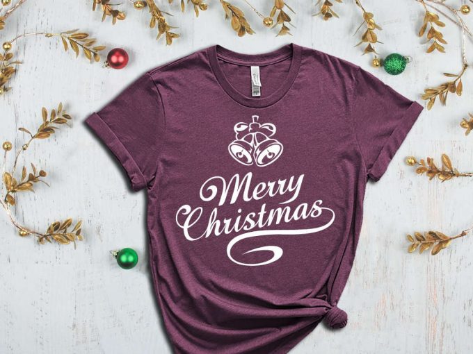 Merry Christmas Bells T-Shirt, Xmas Bells Shirt, Noel Gift, Happy New Year, Cute Christmas Shirt, Christmas Gift, Family Xmas Graphic Tees 3