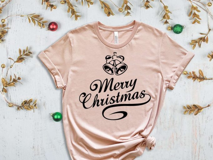 Merry Christmas Bells T-Shirt, Xmas Bells Shirt, Noel Gift, Happy New Year, Cute Christmas Shirt, Christmas Gift, Family Xmas Graphic Tees 4