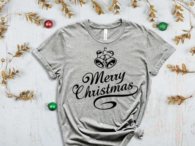 Merry Christmas Bells T-Shirt, Xmas Bells Shirt, Noel Gift, Happy New Year, Cute Christmas Shirt, Christmas Gift, Family Xmas Graphic Tees 5