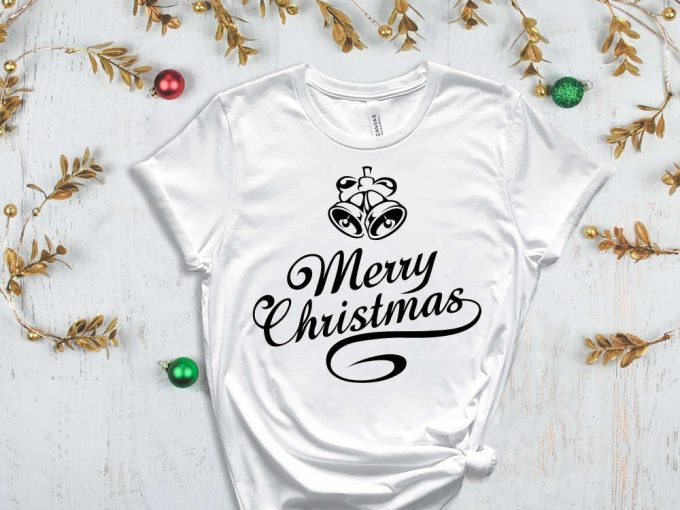 Merry Christmas Bells T-Shirt, Xmas Bells Shirt, Noel Gift, Happy New Year, Cute Christmas Shirt, Christmas Gift, Family Xmas Graphic Tees 6