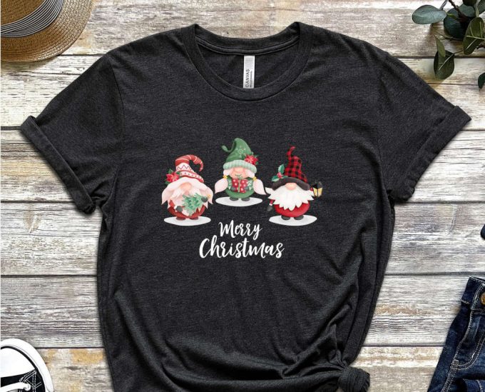 Merry Christmas Gnomes T-Shirt, Gnomes Shirt, Holiday Shirt, Merry Xmas Shirt, Gift For Xmas, Funny Christmas Outfits, Xmas Party Apparel 2