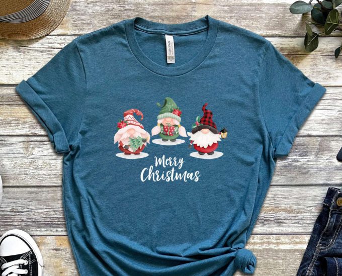 Merry Christmas Gnomes T-Shirt, Gnomes Shirt, Holiday Shirt, Merry Xmas Shirt, Gift For Xmas, Funny Christmas Outfits, Xmas Party Apparel 4