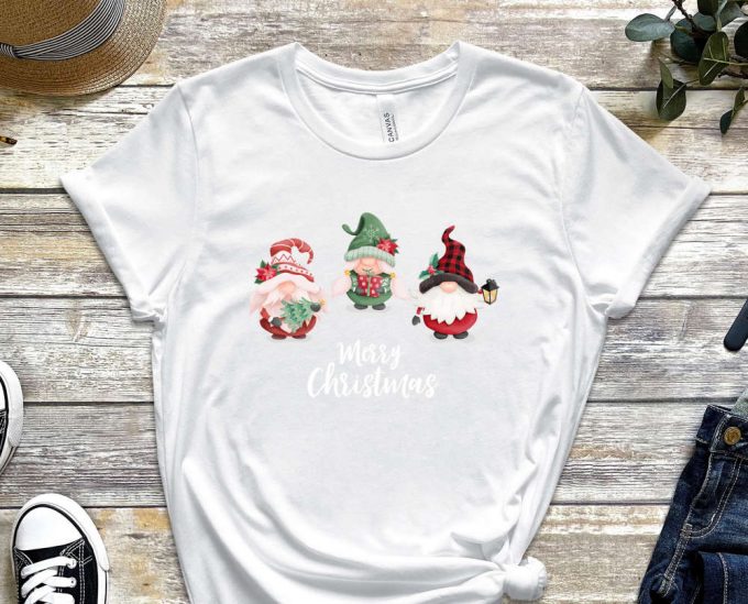 Merry Christmas Gnomes T-Shirt, Gnomes Shirt, Holiday Shirt, Merry Xmas Shirt, Gift For Xmas, Funny Christmas Outfits, Xmas Party Apparel 6