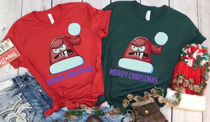 Merry Christmas Hat T-Shirt, Merry Christmas Shirt, Funny Christmas Shirt, Christmas Gift Ideas, Sassy Santa Tees, Santa'S Hat Graphic Tees 2