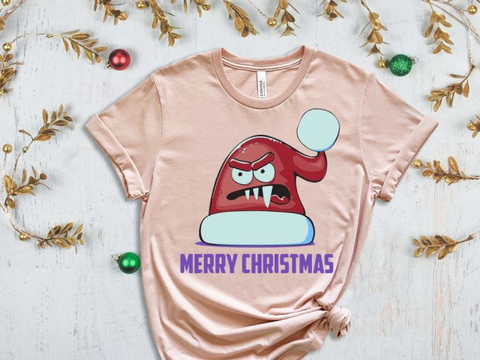 Merry Christmas Hat T-Shirt, Merry Christmas Shirt, Funny Christmas Shirt, Christmas Gift Ideas, Sassy Santa Tees, Santa'S Hat Graphic Tees 7