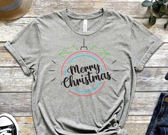 Merry Christmas Ornament Shirt, Christmas Shirt, Xmas Apparel, Merry Xmas Tees, Funny Christmas Clothing, Holly Jolly Shirt, Christmas Gift 4