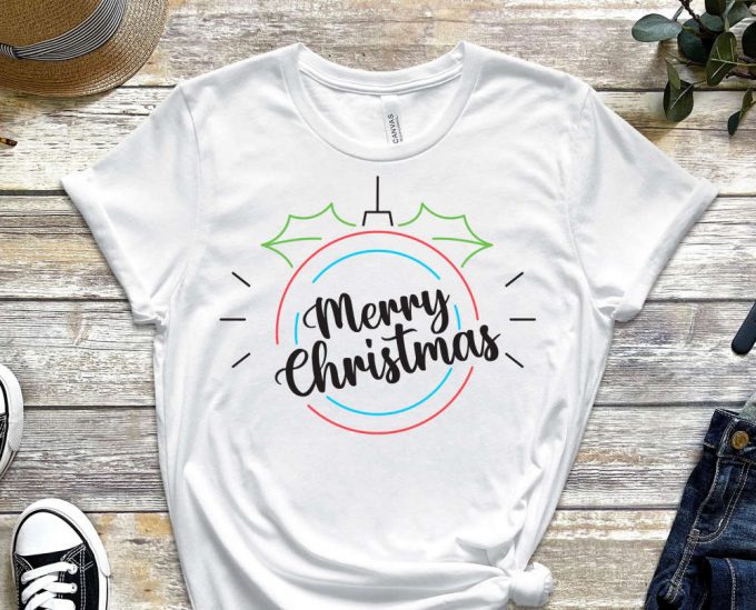 Merry Christmas Ornament Shirt, Christmas Shirt, Xmas Apparel, Merry Xmas Tees, Funny Christmas Clothing, Holly Jolly Shirt, Christmas Gift 5