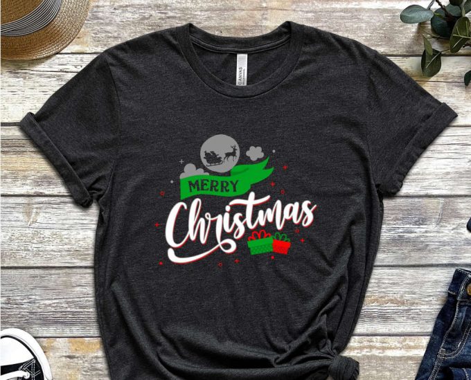 Merry Christmas Santa T-Shirt, Christmas Gift, Merry Xmas T-Shirt, Santa'S Sleigh, Funny Christmas Shirt, Xmas Tees, Christmas Cousin Crew 5