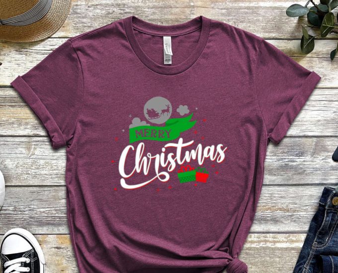 Merry Christmas Santa T-Shirt, Christmas Gift, Merry Xmas T-Shirt, Santa'S Sleigh, Funny Christmas Shirt, Xmas Tees, Christmas Cousin Crew 6