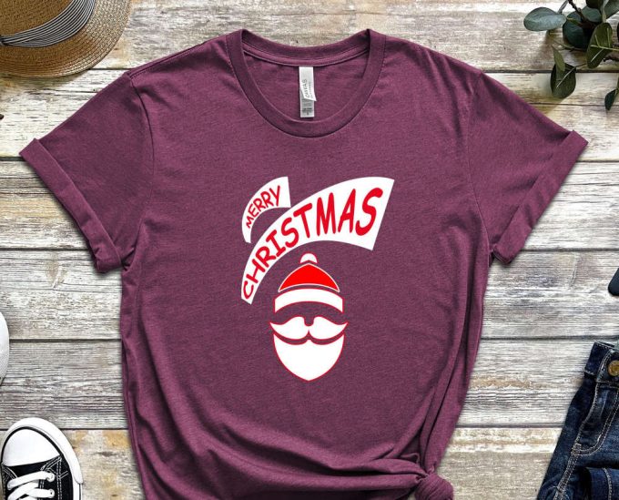 Merry Christmas Santa T-Shirt, Sarcastic Santa Shirt, Funny Xmas Tee, Christmas Gift, Sassy Christmas Shirt, Christmas Apparel, Holiday Crew 3