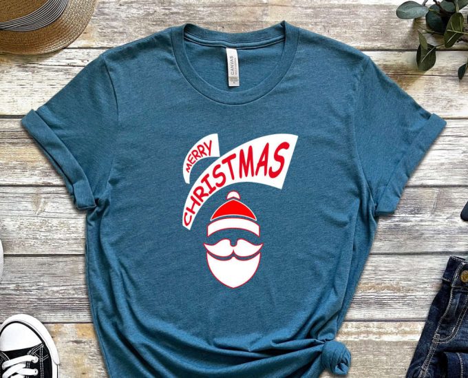 Merry Christmas Santa T-Shirt, Sarcastic Santa Shirt, Funny Xmas Tee, Christmas Gift, Sassy Christmas Shirt, Christmas Apparel, Holiday Crew 4