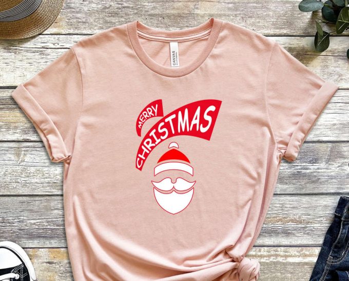 Merry Christmas Santa T-Shirt, Sarcastic Santa Shirt, Funny Xmas Tee, Christmas Gift, Sassy Christmas Shirt, Christmas Apparel, Holiday Crew 5