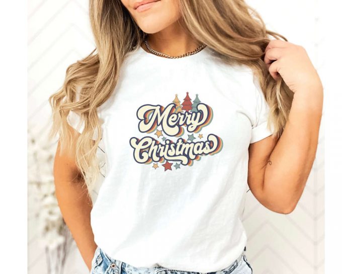 Merry Christmas Shirt,Vintage Merry Christmas Shirt,Christmas T-Shirt, Christmas Family Shirt,Christmas Gift,70S Style Merry Christmas Shirt 2