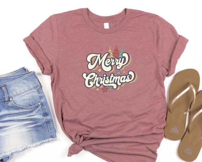 Merry Christmas Shirt,Vintage Merry Christmas Shirt,Christmas T-Shirt, Christmas Family Shirt,Christmas Gift,70S Style Merry Christmas Shirt 3