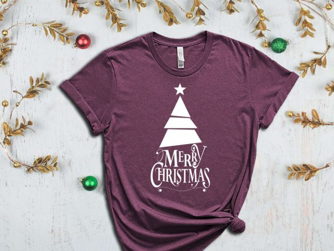 Merry Christmas T-Shirt, Christmas Tree Tshirt, Merry Xmas Apparel, Family Matching Christmas Tees, Cousin Group Shirt, Christmas Gift Ideas 3