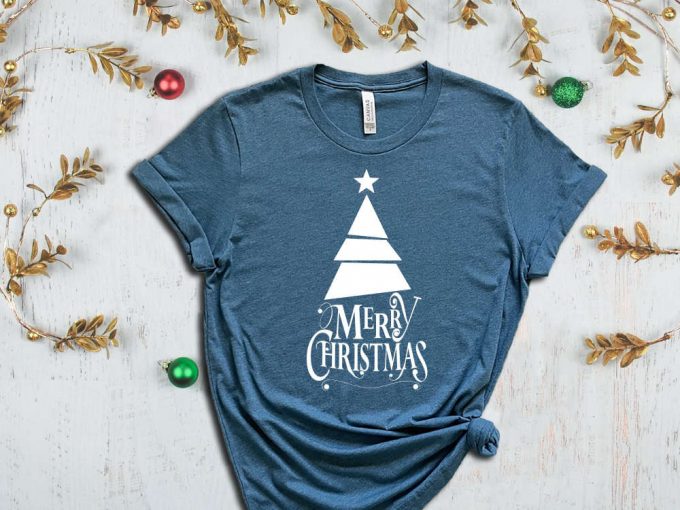 Merry Christmas T-Shirt, Christmas Tree Tshirt, Merry Xmas Apparel, Family Matching Christmas Tees, Cousin Group Shirt, Christmas Gift Ideas 4